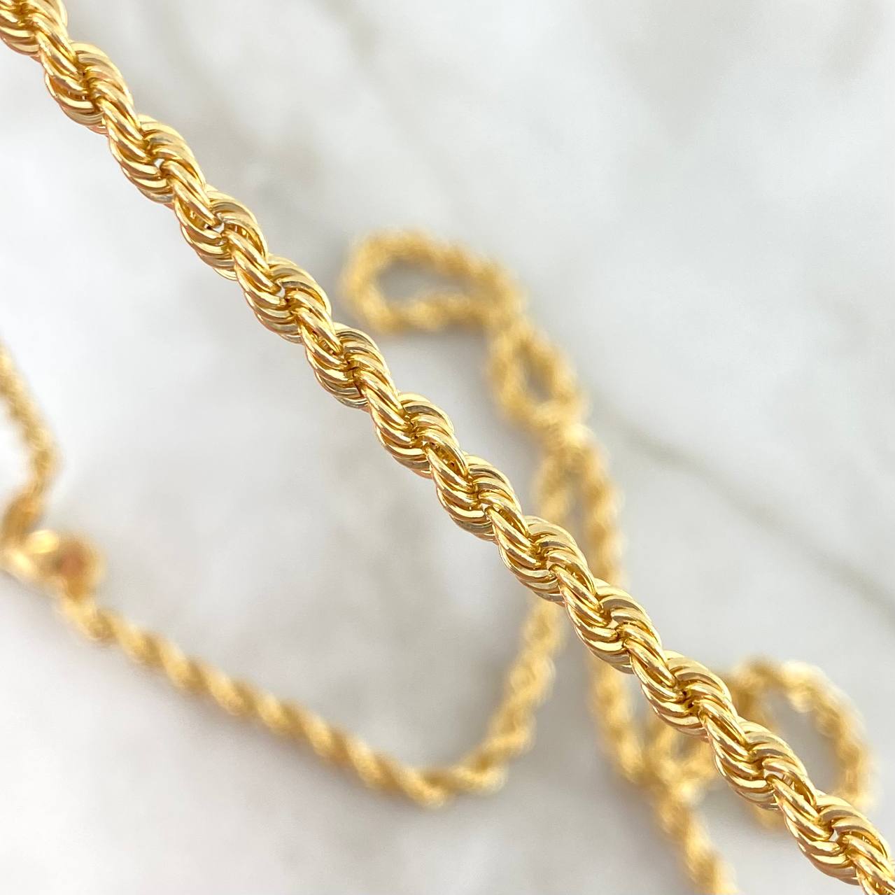 Cadena Lazo 10.65gr / 23 3/4 in / 3.85mm Oro Amarillo +3 18K !