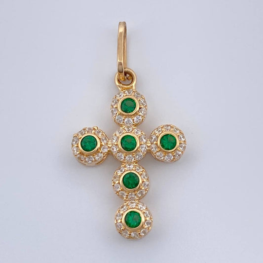 Dije Cruz Tupida 1.35gr / 1 in / Oro Amarillo 18K %