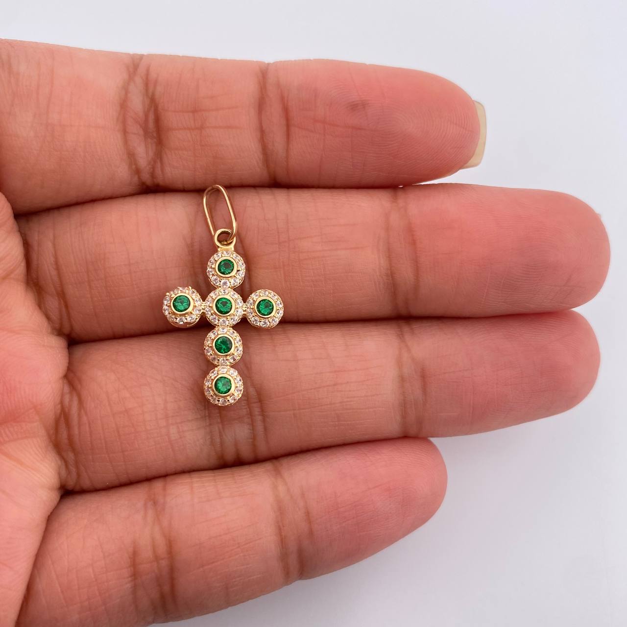 Dije Cruz Tupida 1.25gr / 1 in / Oro Amarillo 18K %