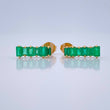 Topos Rectangulos Esmeraldas 80Pts 1.8gr / 4.74mm Oro Amarillo 18K %