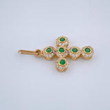 Dije Cruz Tupida 1.25gr / 1 in / Oro Amarillo 18K %