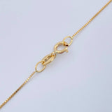 Set Veneciana + Halo Redondo Esmeralda 34pts 1.5gr / 19 3/4 in / 0.3mm Oro Amarillo 18K &