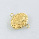 Herraje Virgen Guadalupe Ovalo 0.75gr / 3/4 in / Oro Amarillo 18K ©