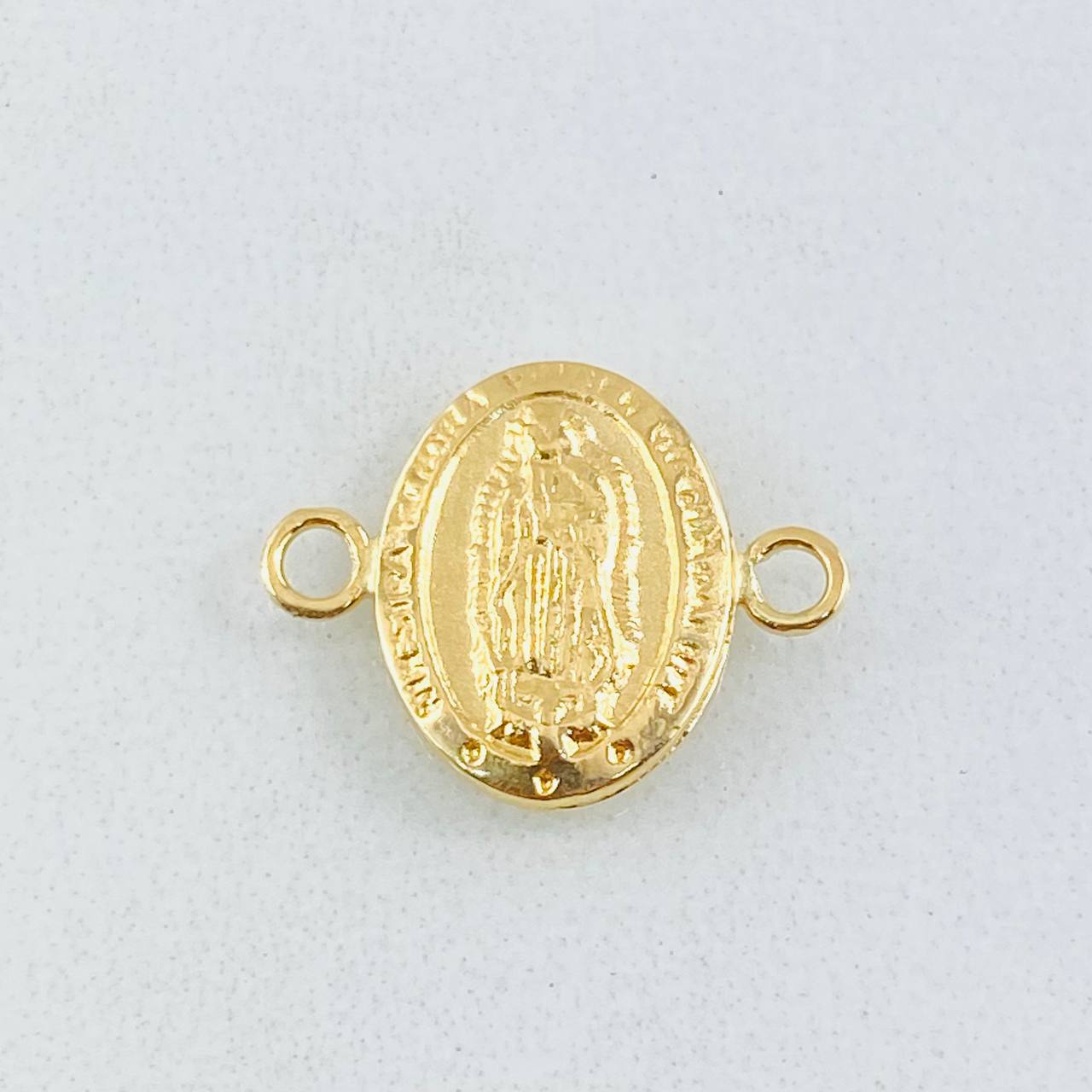 Herraje Virgen Guadalupe Ovalo 0.45gr / 1/2 in / Oro Amarillo 18K ©