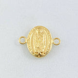 Herraje Virgen Guadalupe Ovalo 0.45gr / 1/2 in / Oro Amarillo 18K ©