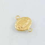 Herraje Virgen Guadalupe Ovalo 0.45gr / 1/2 in / Oro Amarillo 18K ©