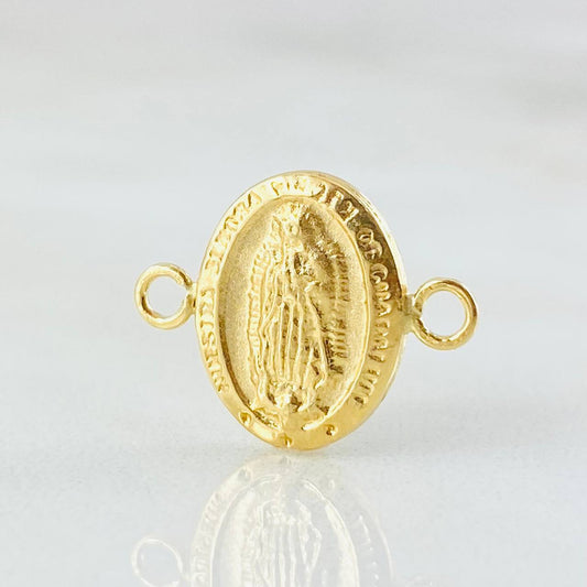 Herraje Virgen Guadalupe Ovalo 0.45gr / 1/2 in / Oro Amarillo 18K ©