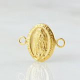 Herraje Virgen Guadalupe Ovalo 0.45gr / 1/2 in / Oro Amarillo 18K ©