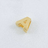 Charm Letter A 0.25g / 1/4 in Yellow Gold 18K