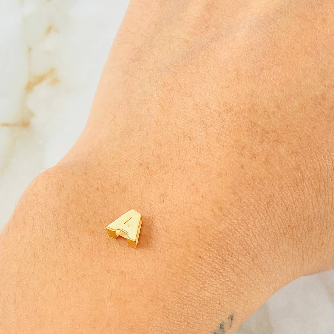 Charm Letter A 0.25g / 1/4 in Yellow Gold 18K