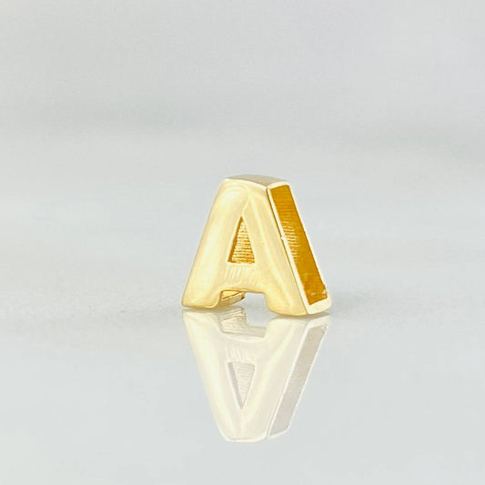 Herraje Letra A 0.3gr / 1/4 in / Oro Amarillo 18K