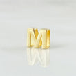 Herraje Letra M 0.4gr / 1/4 in / Oro Amarillo 18K