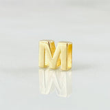 Herraje Letra M 0.4gr / 1/4 in / Oro Amarillo 18K