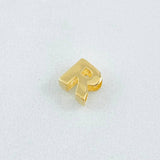 Herraje Letra R 0.35gr / 1/4 in / Oro Amarillo 18K