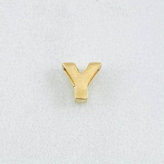 Herraje Letra y 0.25g / 1/4 in Oro Amarillo 18K