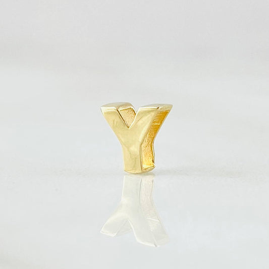 Herraje Letra Y 0.25gr / 1/4 in / Oro Amarillo 18K