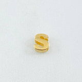 Charm Letter S 0.35g / 1/4 in Yellow Gold 18K
