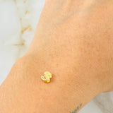 Herraje Letra S 0.3gr / 1/4 in / Oro Amarillo 18K