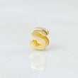 Herraje Letra S 0.3gr / 1/4 in / Oro Amarillo 18K