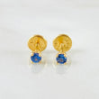 Topos Piedra Cuatro Garras Zafiros 15pts 0.6gr / Oro Amarillo 18K ©