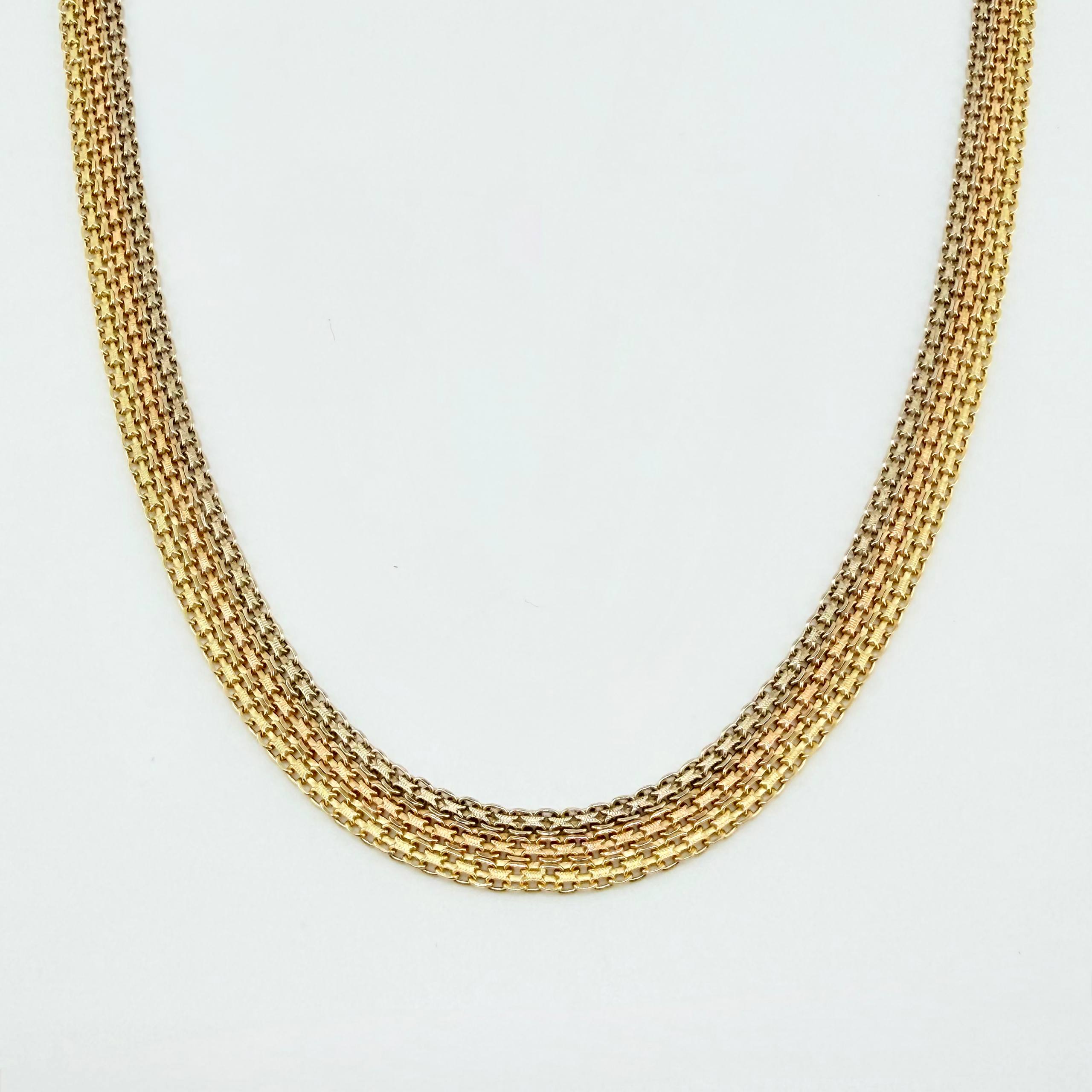 Cadena China 23gr / 23 1/2 in / 7.2mm Tres Oros +1 18K