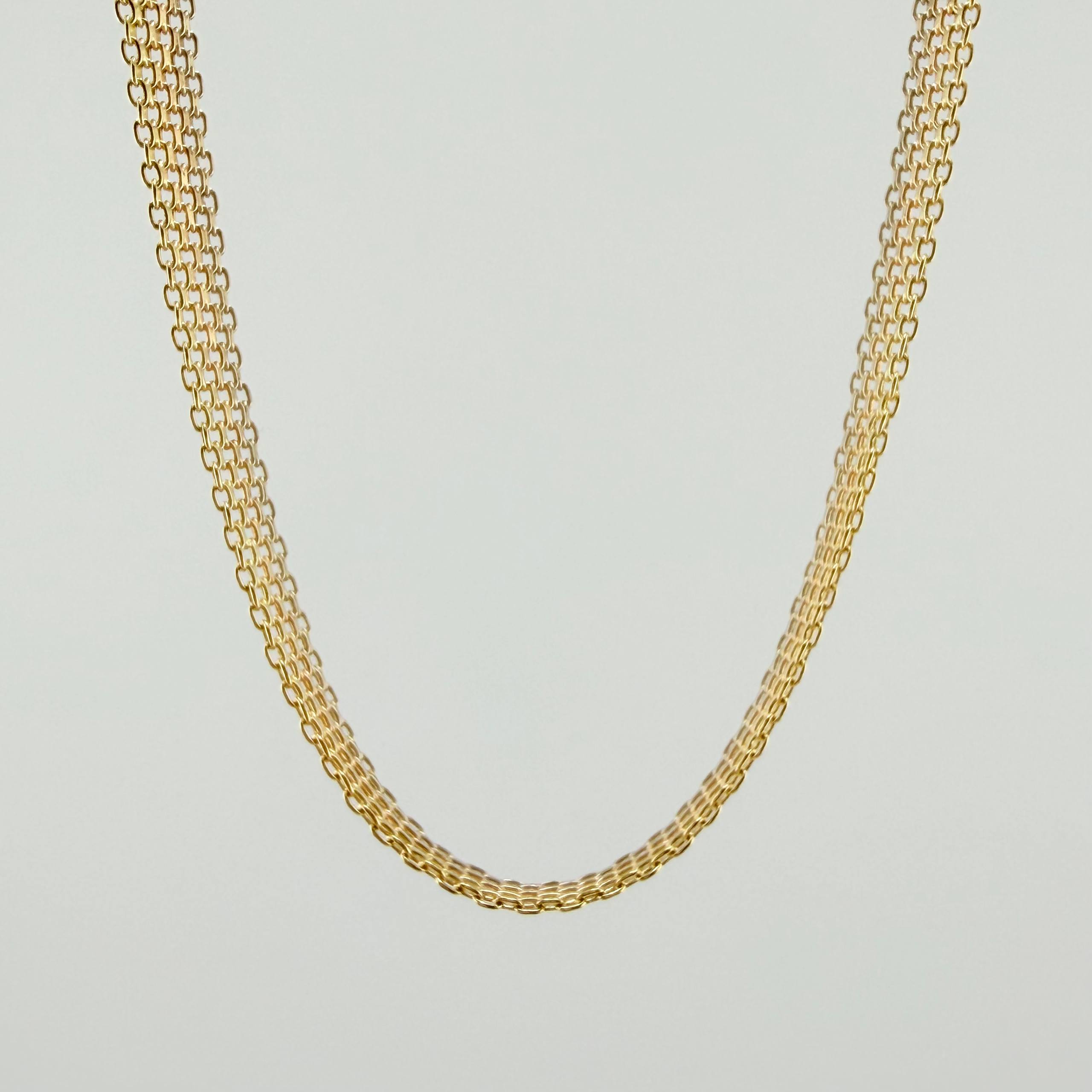 Cadena China 23gr / 23 1/2 in / 7.2mm Tres Oros +1 18K