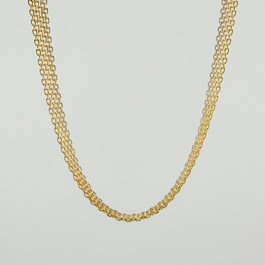 Cadena China 23gr / 23 1/2 in / 7.2mm Tres Oros +1 18K