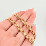 Cadena China 20.8gr / 23 1/2 in / 6.4mm Oro Amarillo +1 18K