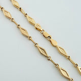 Cadena Rustica Rombo Punteado 11gr / 23 1/2 in / 4.4mm Oro Amarillo 18K