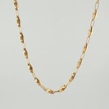 Cadena Rustica Rombo Abultado 11.6gr / 23 1/2 in / 4.5mm Oro Amarillo 18K