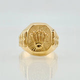 Anillo Corona Rx 4.25gr / T10 1/4 / Oro Amarillo 18K *