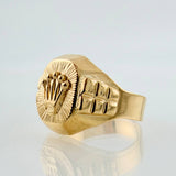 Anillo Corona RX 3.9gr / T7 1/2 / Oro Amarillo 18K *