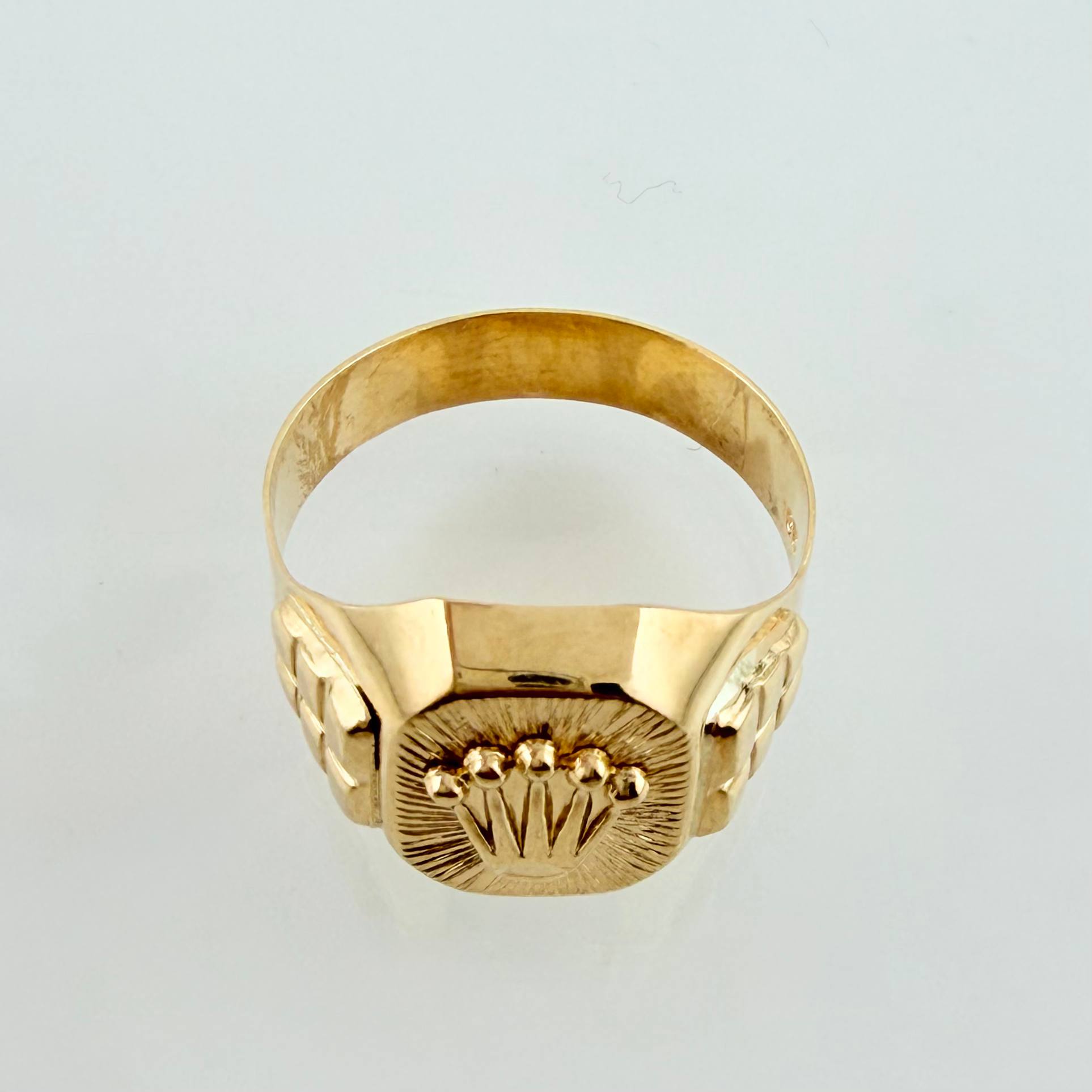 Anillo Corona Rx 4.3gr / T8 3/4 / Oro Amarillo 18K