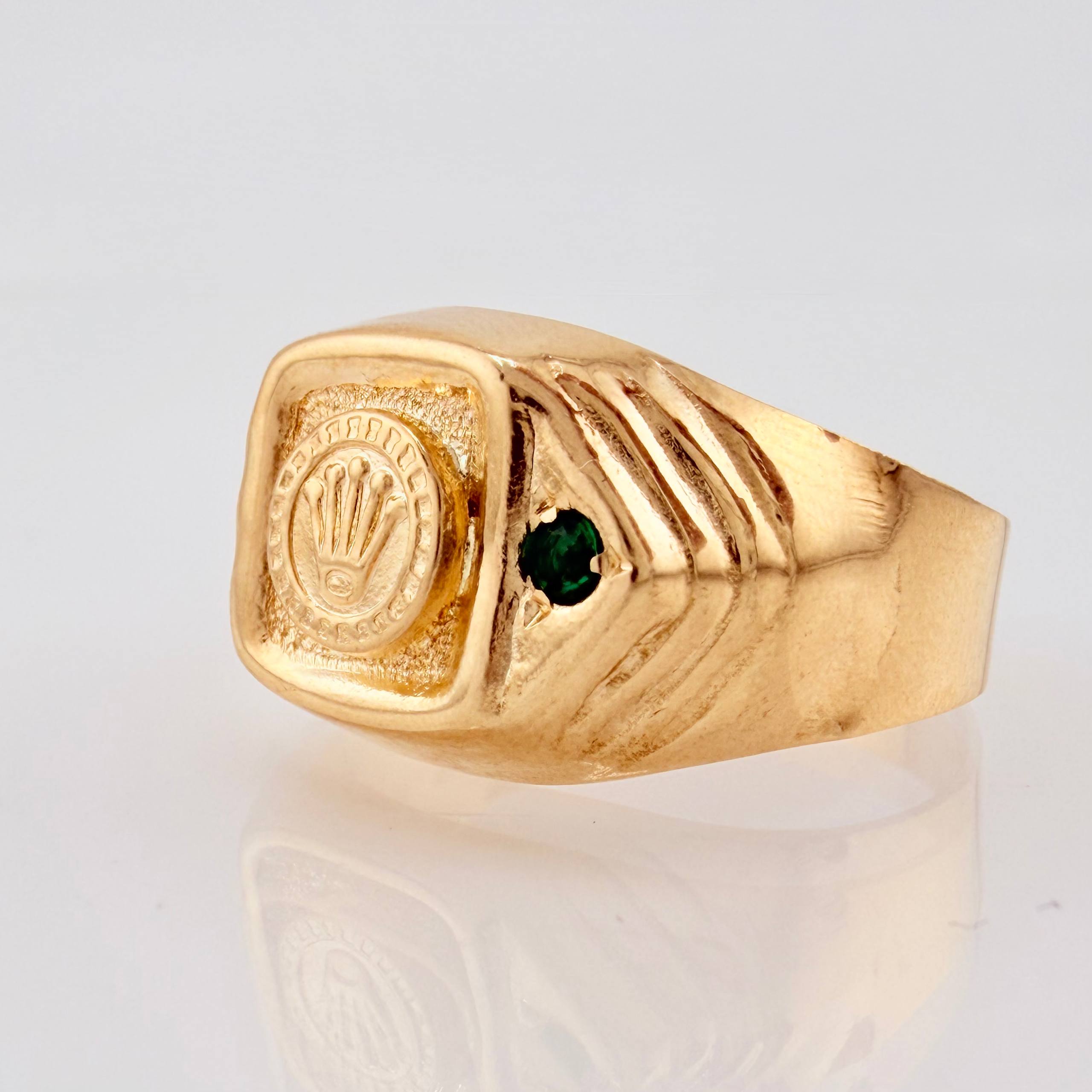 Anillo Corona Chispa Lateral 3.15gr / T9 / Oro Amarillo 18K