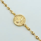 Pulso GC Herraje Virgen De Guadalupe 3.1gr / 7 in / 3.2mm Oro Amarillo 18K *