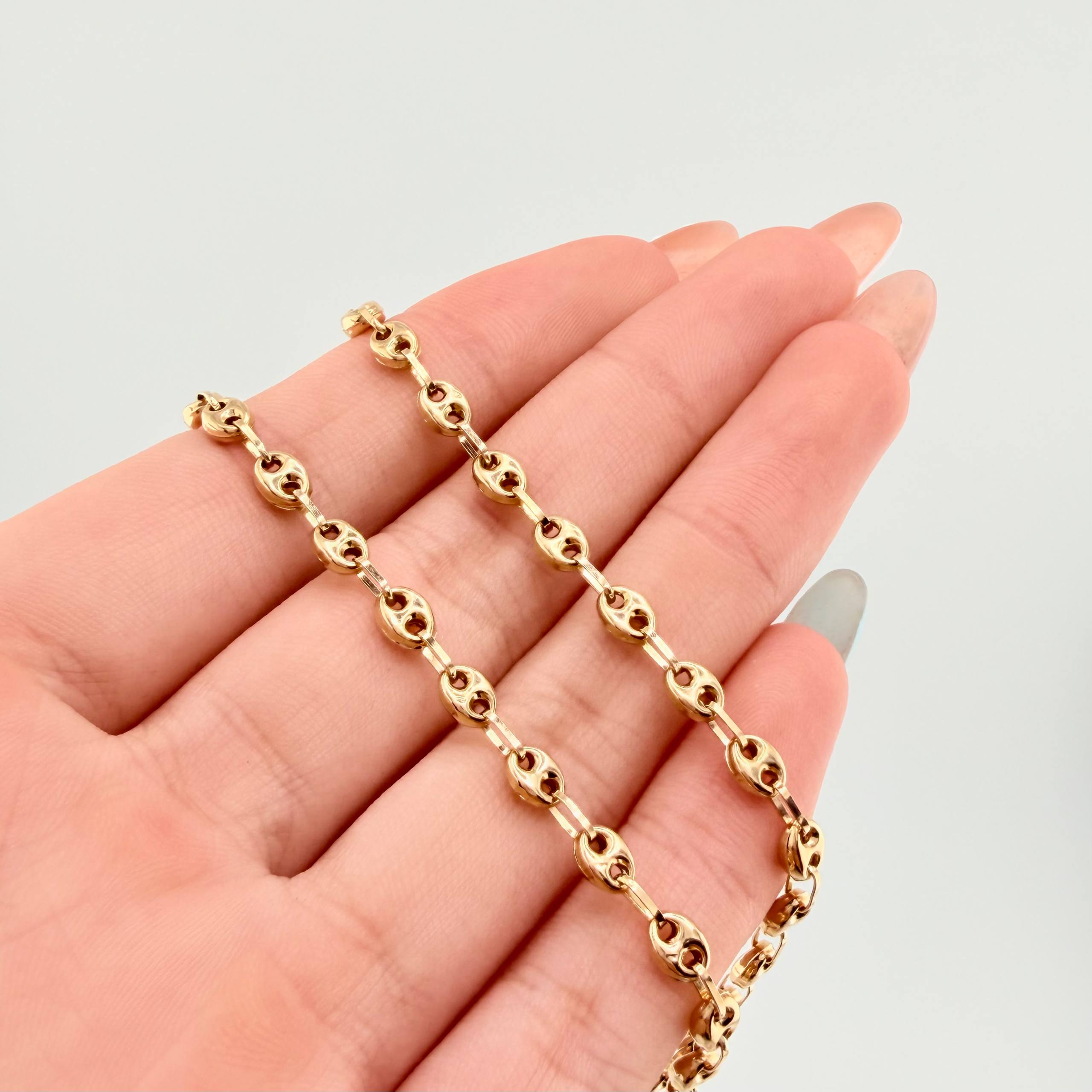 Cadena GC 5gr / 17 3/4 in / 3.7mm Oro Amarillo 18K *