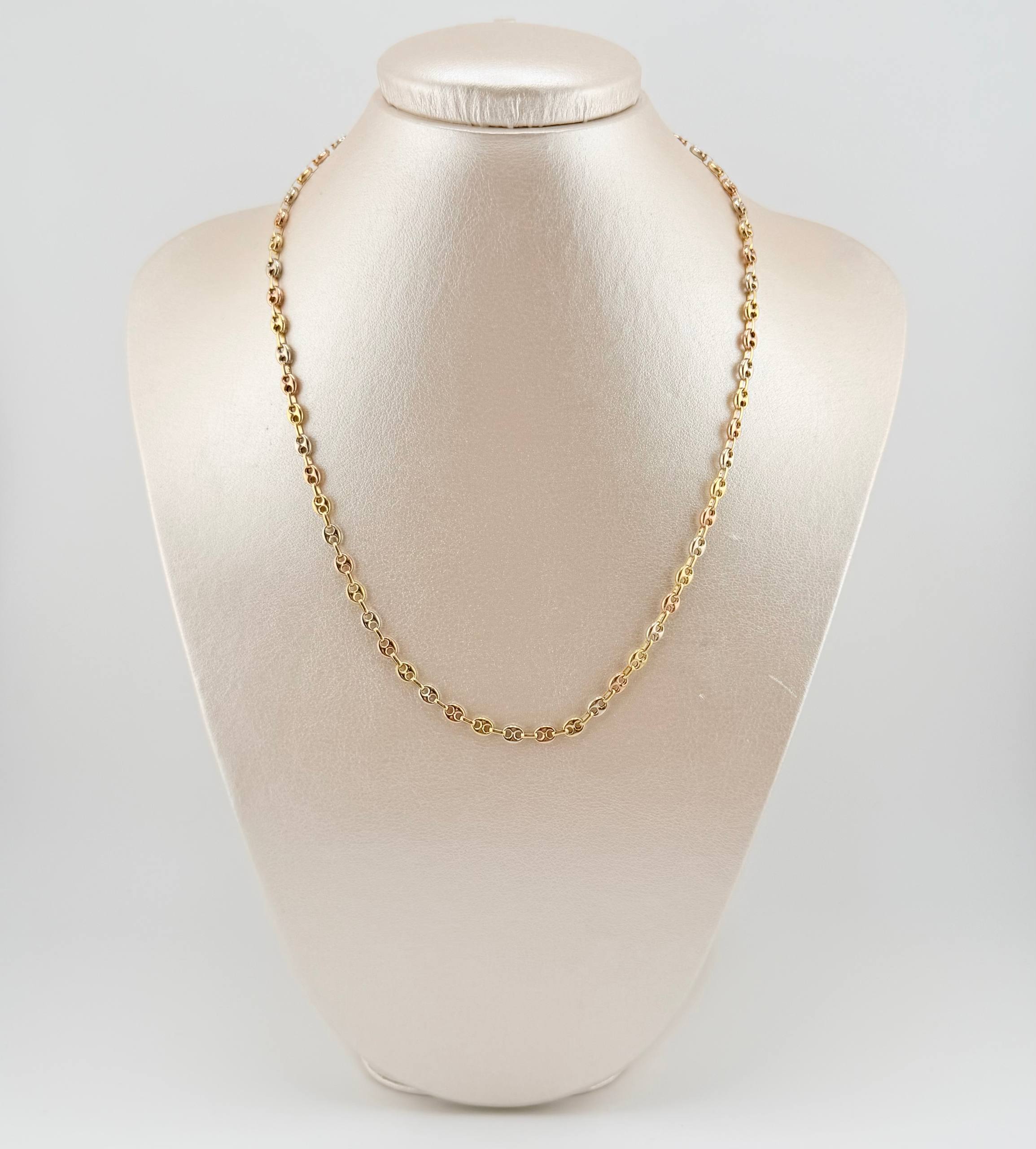 Cadena GC 6.9gr / 18 in / 3.4mm Tres Oros 18K