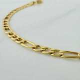 Figaro Bracelet 2.25 g / 7 1/2 in / 3.51 mm Yellow Gold 18K