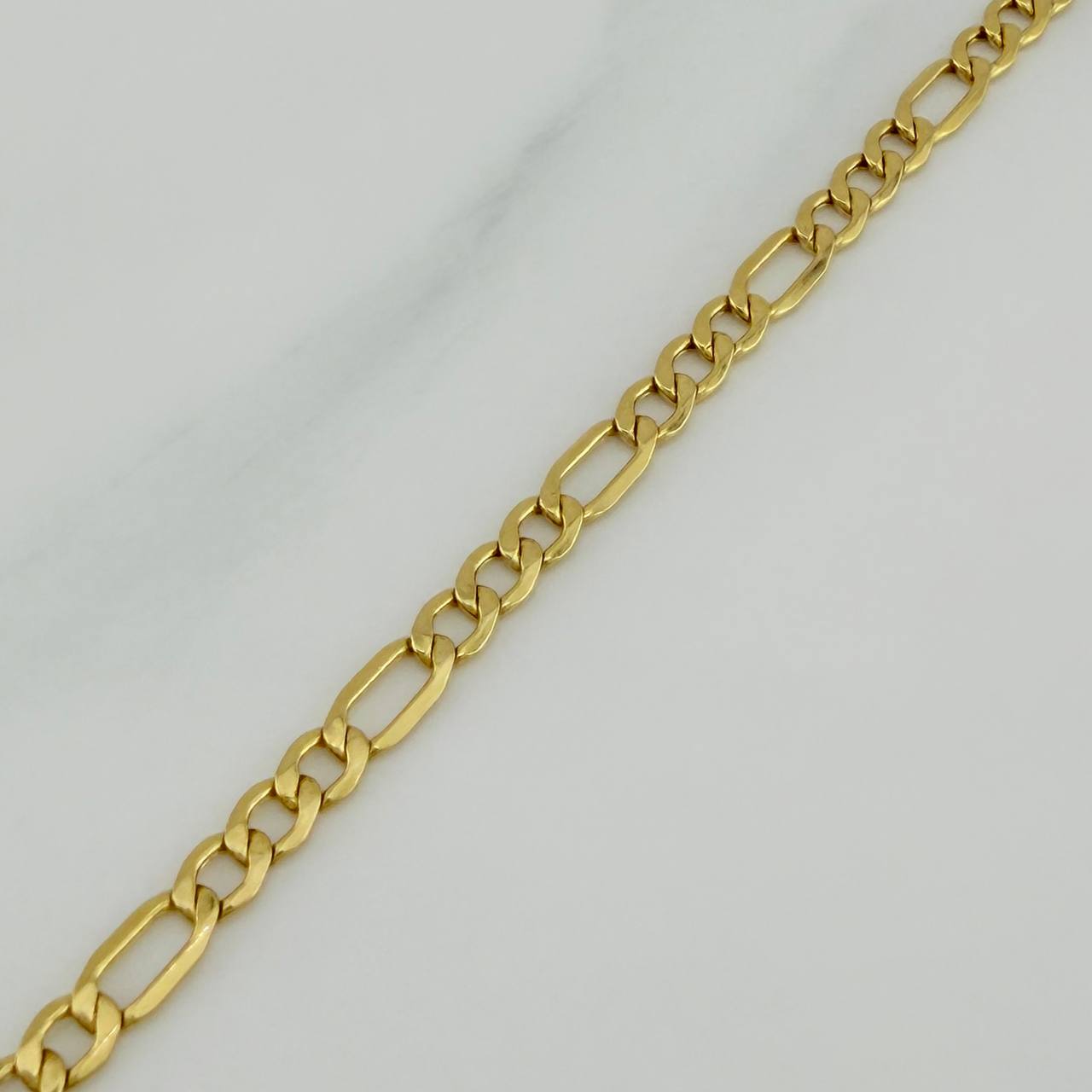Figaro Bracelet 2.25 g / 7 1/2 in / 3.51 mm Yellow Gold 18K