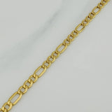 Figaro Bracelet 2.25 g / 7 1/2 in / 3.51 mm Yellow Gold 18K