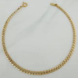 Cuban Links Anklet 2.15 g / 9 1/2 in / 3.52 mm 18K Yellow Gold