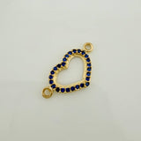 Charm Heart Silhouette 0.8 g / 3/4 in 18K Yellow Gold