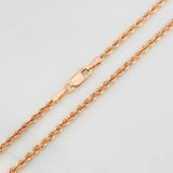 Cadena Lazo 3.75g / 24 in / 2.2mm Oro Rosa 18K