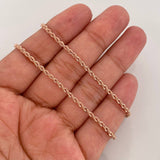 Cadena Lazo 3.75g / 24 in / 2.2mm Oro Rosa 18K