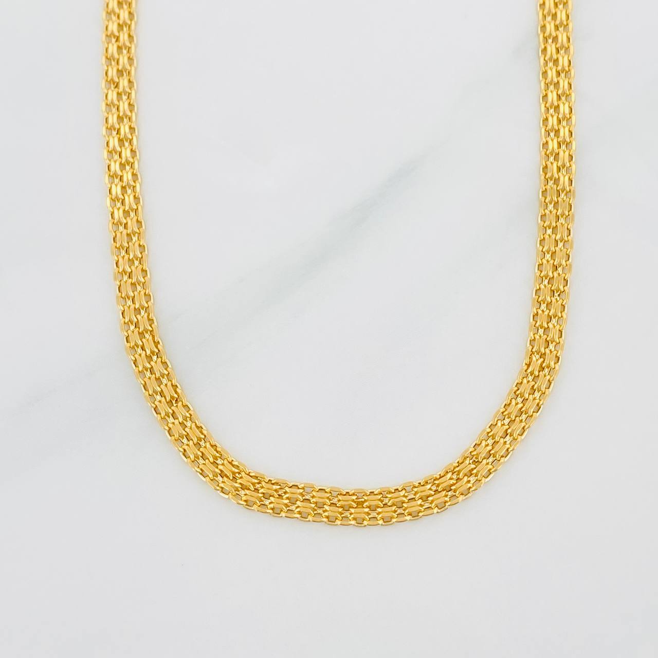 Bismark Chain 4.3g / 18 in / 3.35mm Yellow Gold 18K