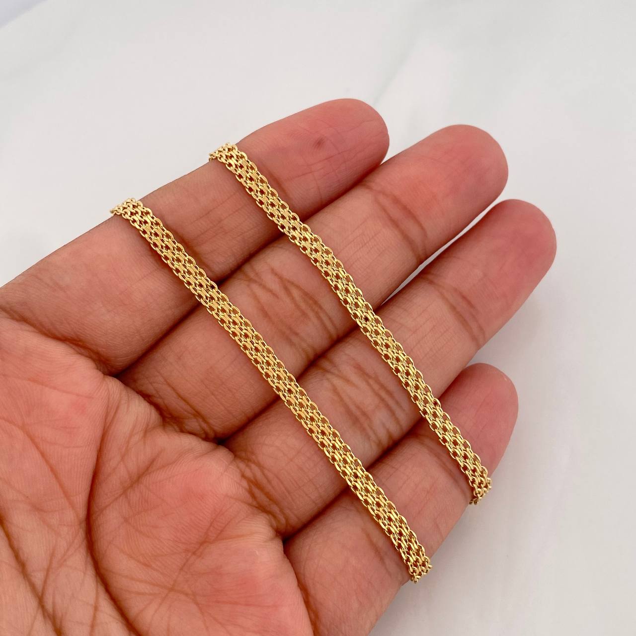 Bismark Chain 4.3g / 18 in / 3.35mm Yellow Gold 18K