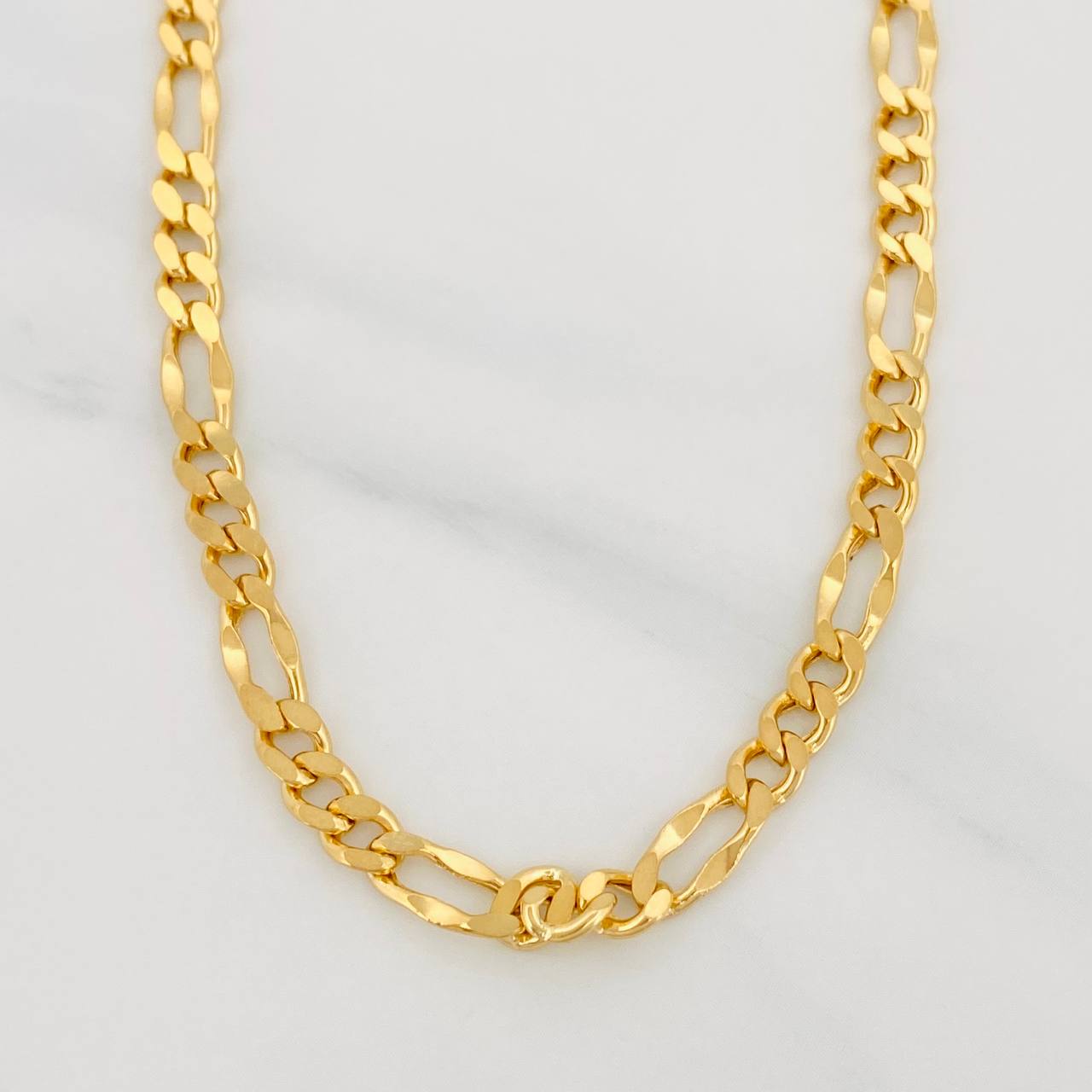 Cadena Figaro 8.25g / 20 in / 3.95mm Oro Amarillo 18K