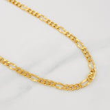 Cadena Figaro 8.25g / 20 in / 3.95mm Oro Amarillo 18K