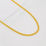 Cadena Cubana Tibetana 5.5g / 24 in / 2.71mm Oro Amarillo 18K