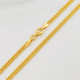 Cadena Cubana Tibetana 5.5g / 24 in / 2.71mm Oro Amarillo 18K